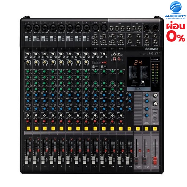 YAMAHA MG16X CV มิกเซอร์แบบอนาล็อค 16 Channel Stereo Mixer with SPX Effects Processor