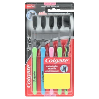 COLGATE แปรงสีฟัน สลิม ซอฟท์ ชาร์โคลX5