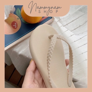 พร้อมส่งภายใน 24 ชม. รองเท้าแตะสายเปียหูคีบ หูหนีบ สไตล์มินิ…