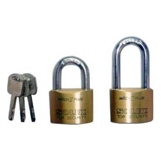กุญแจคีย์อะไลท์ SOLEX MACH2-45 45 มม. 2 ตัว/ชุด SOLEX 45MM MACH245 PB KA PADLOCK 2EA/SET