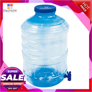 คิวไลน์ ถังน้ำ PET พร้อมก๊อก ขนาด 20 ลิตร สีฟ้าใสQ Line PET Drinking Water Tank with Tap 20 L