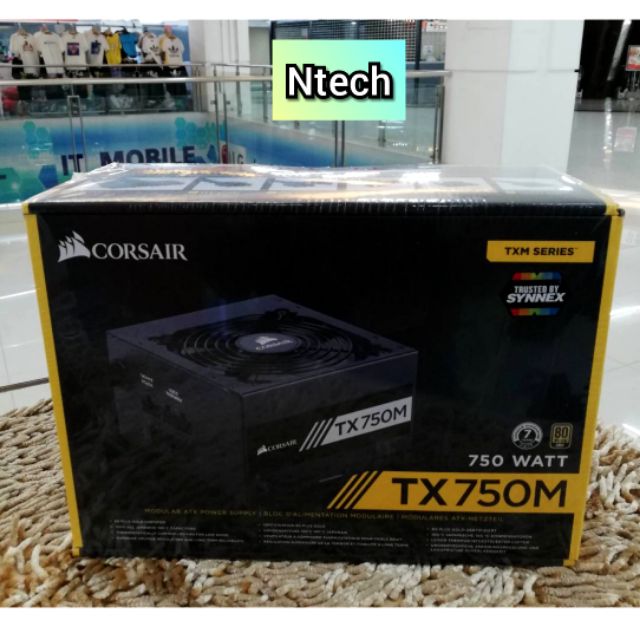 POWER SUPPLY 750.w(อุปกรณ์จ่ายไฟ)

ยี่ห้อ CORSAIR TX750M 750W 

( 80+ GOLD ) ของใหม่มือ1