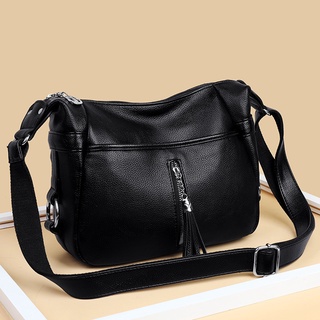 ใหม่กระเป๋าสะพายไหล่แฟชั่นสําหรับสตรีหนัง PU crossbody