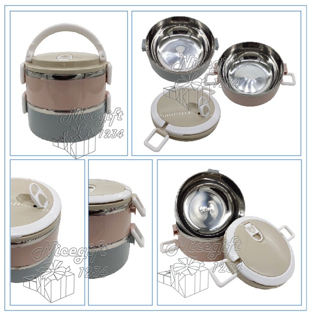 ปิ่นโตสแตนเลส กล่องข้าว Lunch Box กล่องอาหาร กล่องอาหารสแตนเลส ที่ใส่อาหาร กล่องข้าวสแตนเลส สแตนเลส3