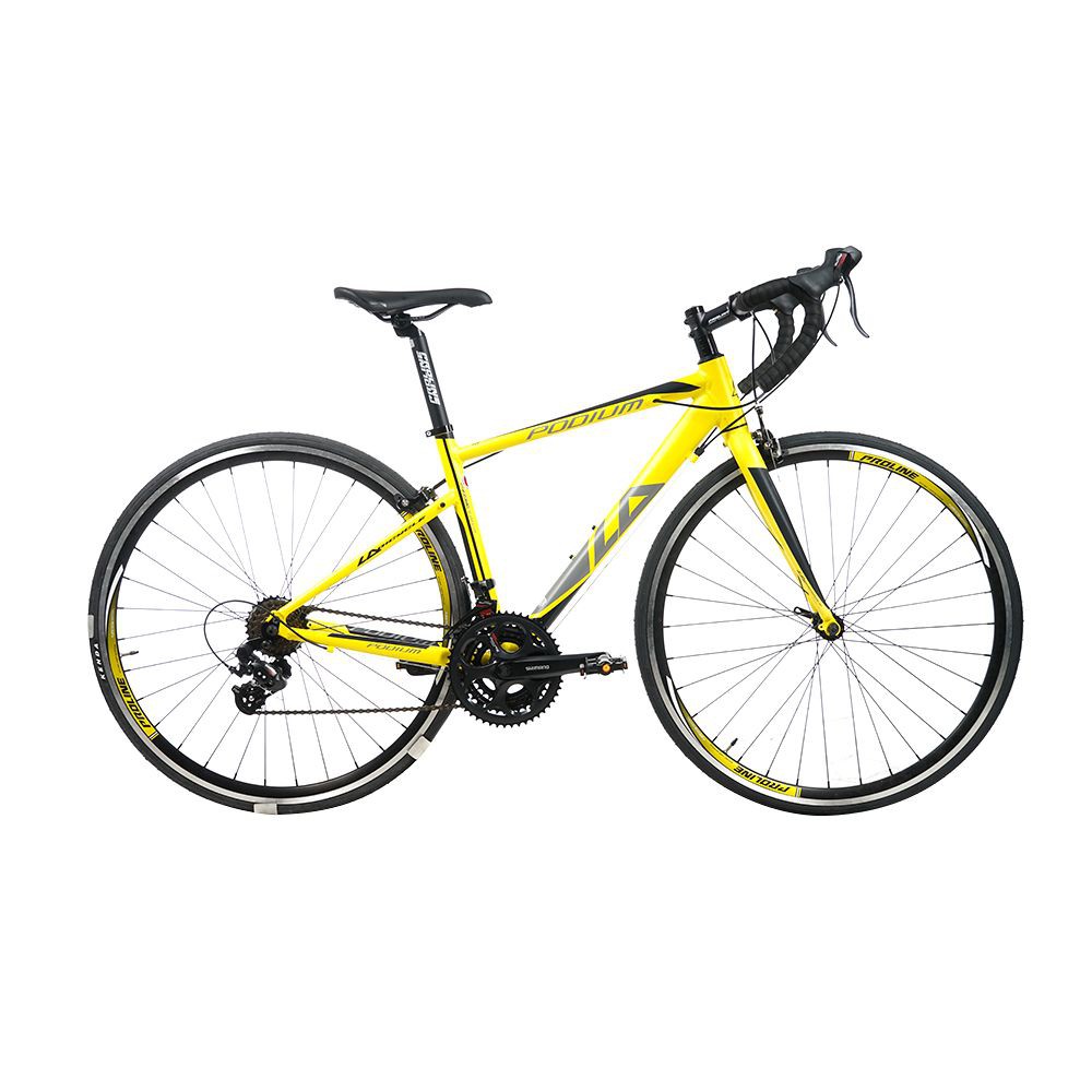 จักรยานเสือหมอบ LA PODIUM 1.0 ดำ/เหลือง #46 จักรยานเสือหมอบ จักรยาน กีฬาและฟิตเนส ROAD BIKE LA PODIUM 1.0 BLACK/YELLOW #