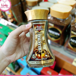 กาแฟ บอน อโรมา โกลด์ ซีเล็คเต็ด ควอลิตี้ คอฟฟี่ 100g Bon Aroma Gold Selectedอร่อยง่ายเพียงชงก็ได้สัมผัสหอม อร่อย สดชื่น