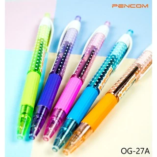 Pencom OG27/A-Fancy ปากกาหมึกน้ำมันแบบกด (รับใบเสร็จรบกวนแจ้งในหมายเหตุ)