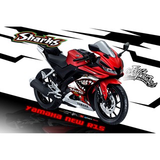 สติ๊กเกอร์ ฉลาม YAMAHA YZF R15 V.2 2018-2020