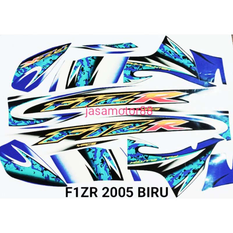 FORCE 1 ZR F1ZR สติ๊กเกอร์ STRIPING LIST 2005 สีฟ้า