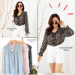 Giant: เสื้อชีฟองลายดอกเล็ก การันตีสวยเนี๊ยบ ใส่สบาย แมทต์ชิลล์มากค่ะ