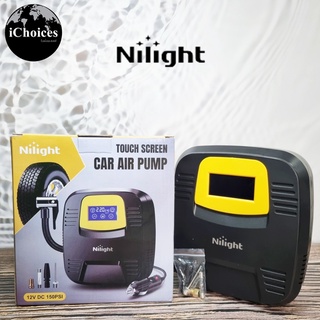 [Nilight] Touch Screen Car Air Pump 12V DC 150PSI Model.50067A ปั๊มลมไฟฟ้ารถยนต์ดิจิตอล หน้าจอสัมผัส แบบพกพา ที่เติมลม