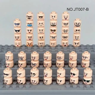ฟิกเกอร์อิโมจิ หัวหน้าอิโมจิ ขนาดเล็ก ตัวเมีย หรือตัวผู้ MOC อุปกรณ์เสริม สําหรับเด็ก 56 ชิ้น