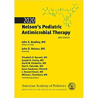 2020 Nelson’s Pediatric Antimicrobial Therapy, 26 ed - ISBN: 9781610023528