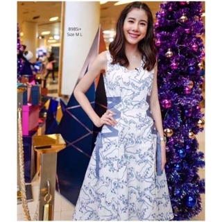 Maxi Dress แม็กซี่เดรสแขนกุด งานป้าย Borichta