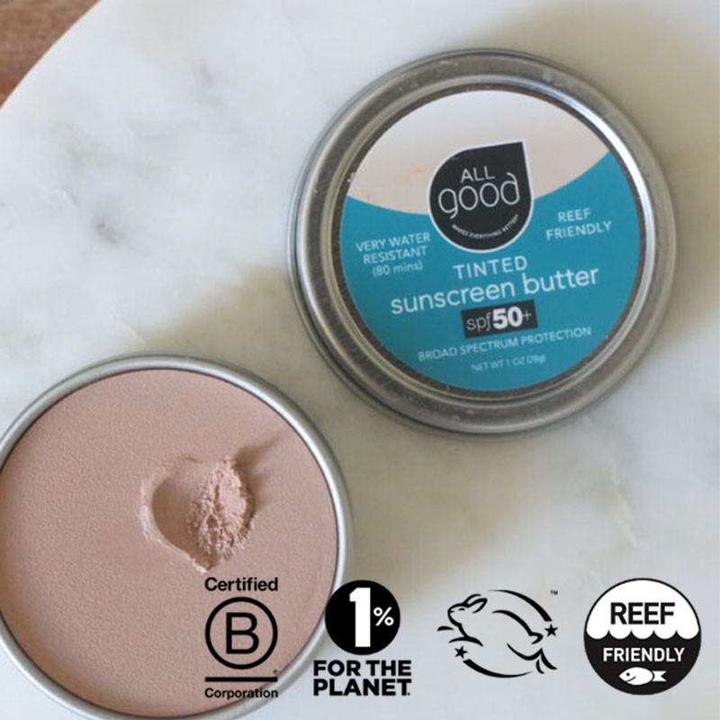 all good spf tinted mineral sunscreen