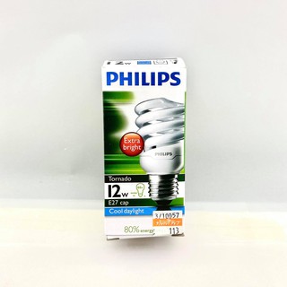 ฟิลิปส์ หลอดไฟขั้ว E27 TORNADO 12 วัตต์ แสงขาว Philips Lamp bulb E27 TORNADO 12 W Cool daylight ทัศศิพร Tassiporn