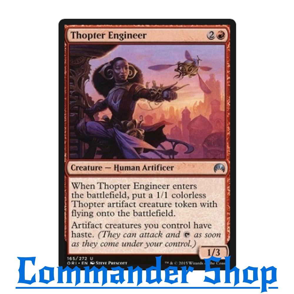 Thopter Engineer (Creature - Human Artificer) Red การ์ดเกม Magic The Gathering (MTG)