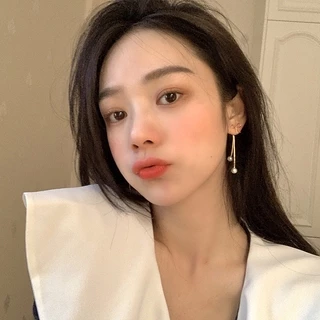 ต่างหูมุกแฟชั่นเกาหลี แต่งพู่