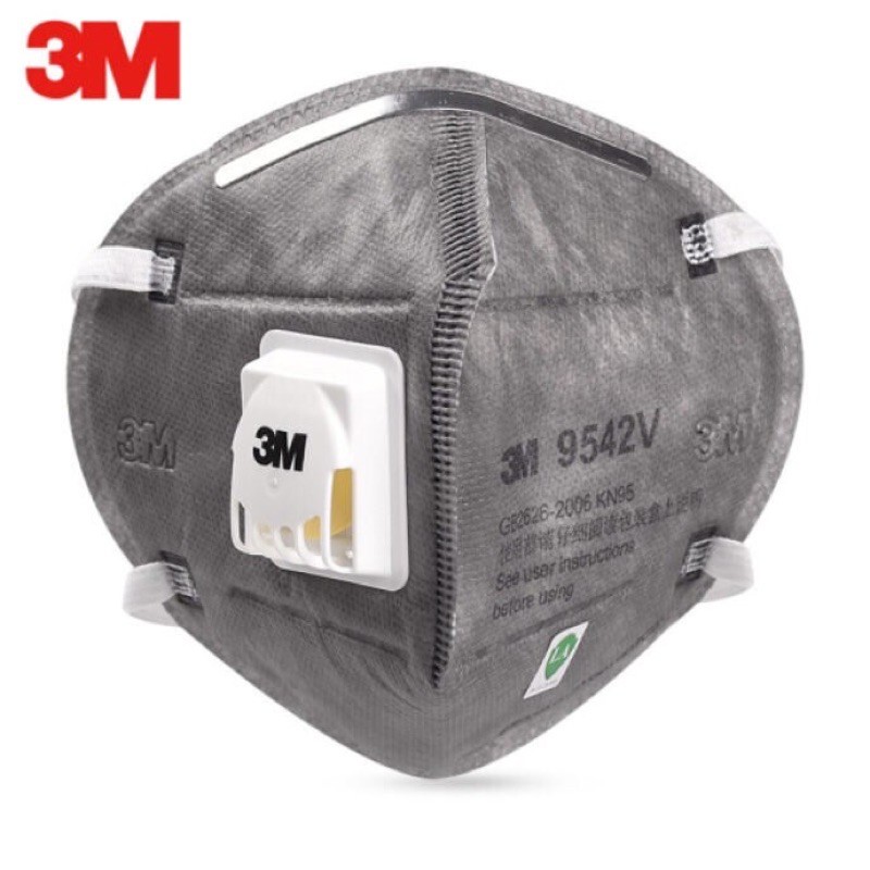 3M 9542V หน้ากากป้องกันฝุ่น ละออง กลิ่น และไอระเหยจากสารตัวทำละลาย