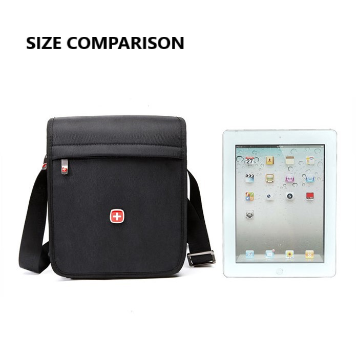 Swissgear กระเป๋าสะพายข้างลําลองผู้ชายมีซิป