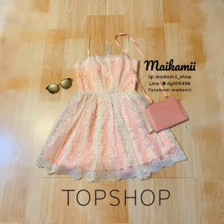 เดรสน่ารัก ฟรุ้งฟริ้ง  แบรนด์ Topshop (M)​ ♥️used