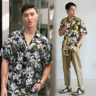 Shirtoria เสื้อเชิ้ตผู้ชาย Non Iron ไม่ต้องรีด ลาย jungel paradiso