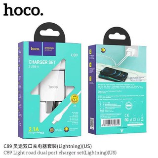 SY ชุดชาร์จ hoco แท้รุ่นC89 หัวชาร์จ+สายชาร์จ Micro USB Samsung ของแท้ ชาร์จเร็ว รับประกันของแท้100%