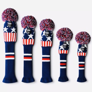 คลุมหัวไม้กอล์ฟ  POM POM WOOD KNIT HEAD COVER #1 #3 #5 #UT