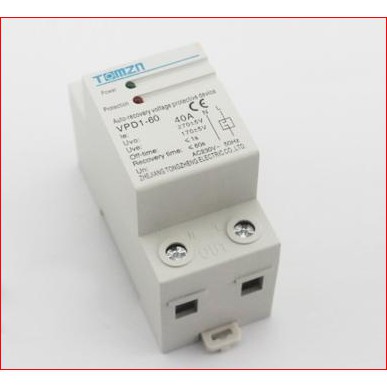 เครื่องป้องกันไฟตกไฟเกิน อุปกรณ์ป้องกันไฟตกไฟเกิน 230V 40A/60A  over voltage and under voltage