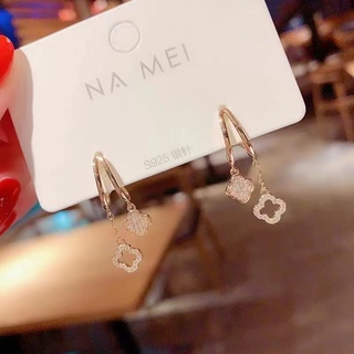 Fashion earrings ต่างหูเงินแท้925 สินค้าใหม่ ตุ้มหูเกาหลี