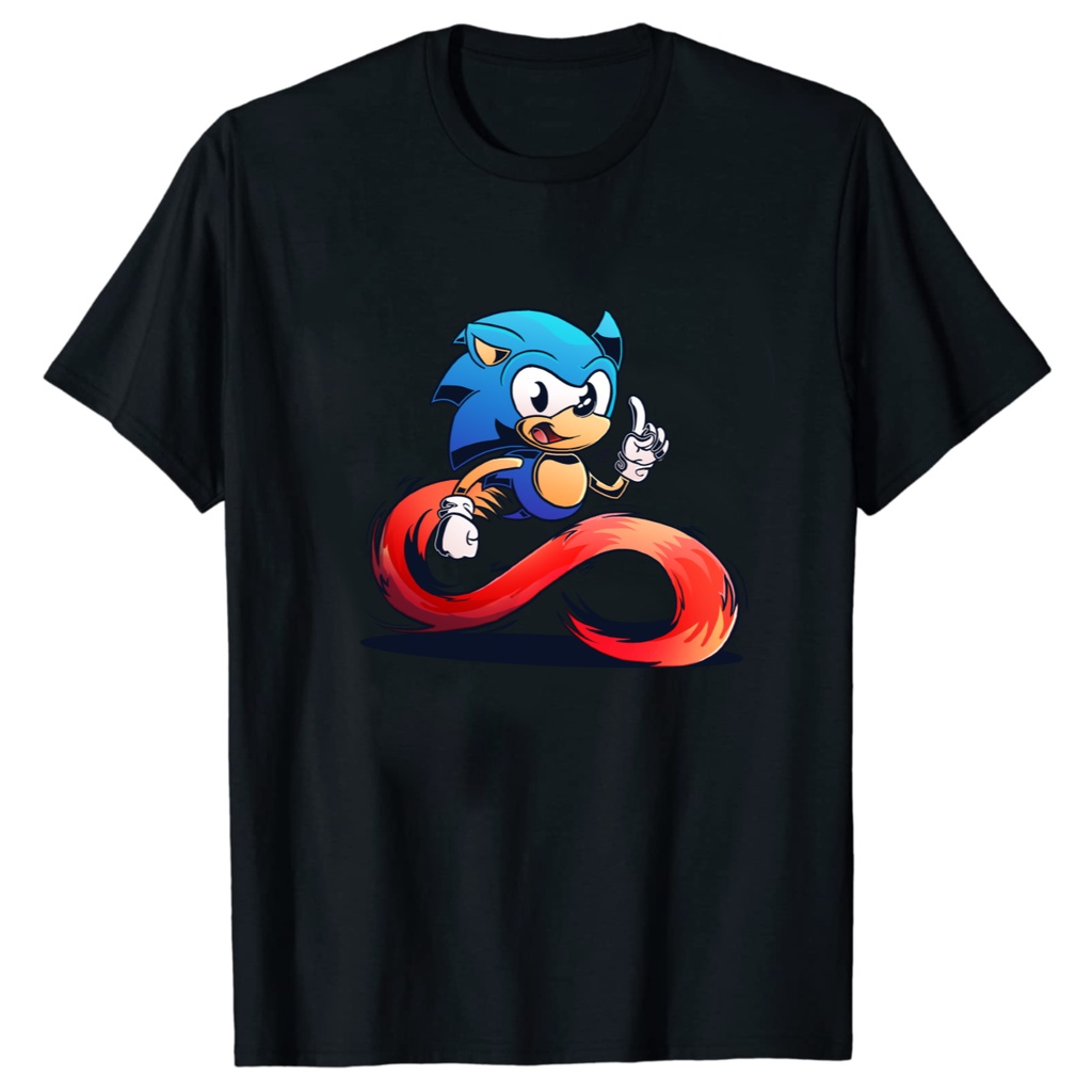 เสื้อยืดผ้าฝ้ายพรีเมี่ยม เสื้อยืด พิมพ์ลาย The Hedgehog Sonic Boom สําหรับผู้ใหญ่