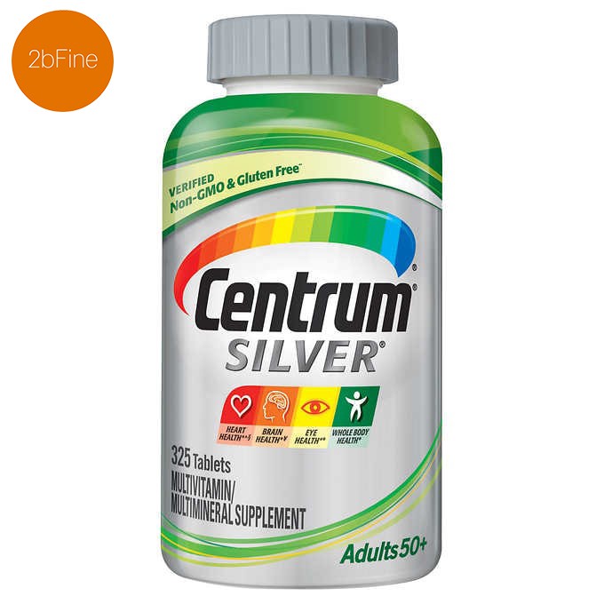 วิตามินรวมสำหรับผู้ที่มีอายุ 50+ CENTRUM® SILVER® Adults 50+ Multivitamin 325 เม็ด  พร้อมส่ง!!!