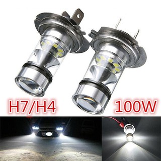 1 ชิ้นรถยนต์ไฟตัดหมอกสดใส H4 H7 100 วัตต์สปอตไล 20smd