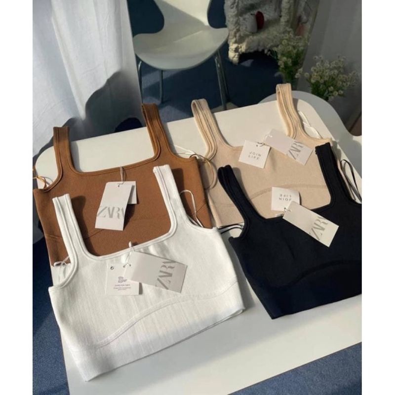 CROP ZARA เสื้อครอป เสื้อกล้าม ฮิตตลอดกาล มีหลายสี