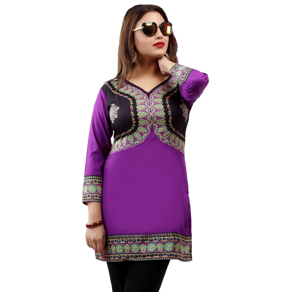 New Short Crepe Kurti