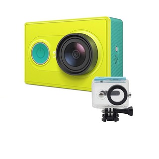 Action Camera ( Green ) + Waterproof Case สีฟ้า