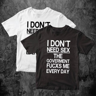 ย้อนยุคเสื้อล้อเลียนการเมือง IDONTNEEDSEXผ้า Cotton หนานุ่ม ใส่สบาย ส่งไวจ้าS-5XL