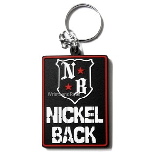 Nickelback พวงกุญแจ ยาง เท่ๆ  นิกเคลแบ็ก อีโม ร็อค เมทัล  2-3 วันรับของ NBK332