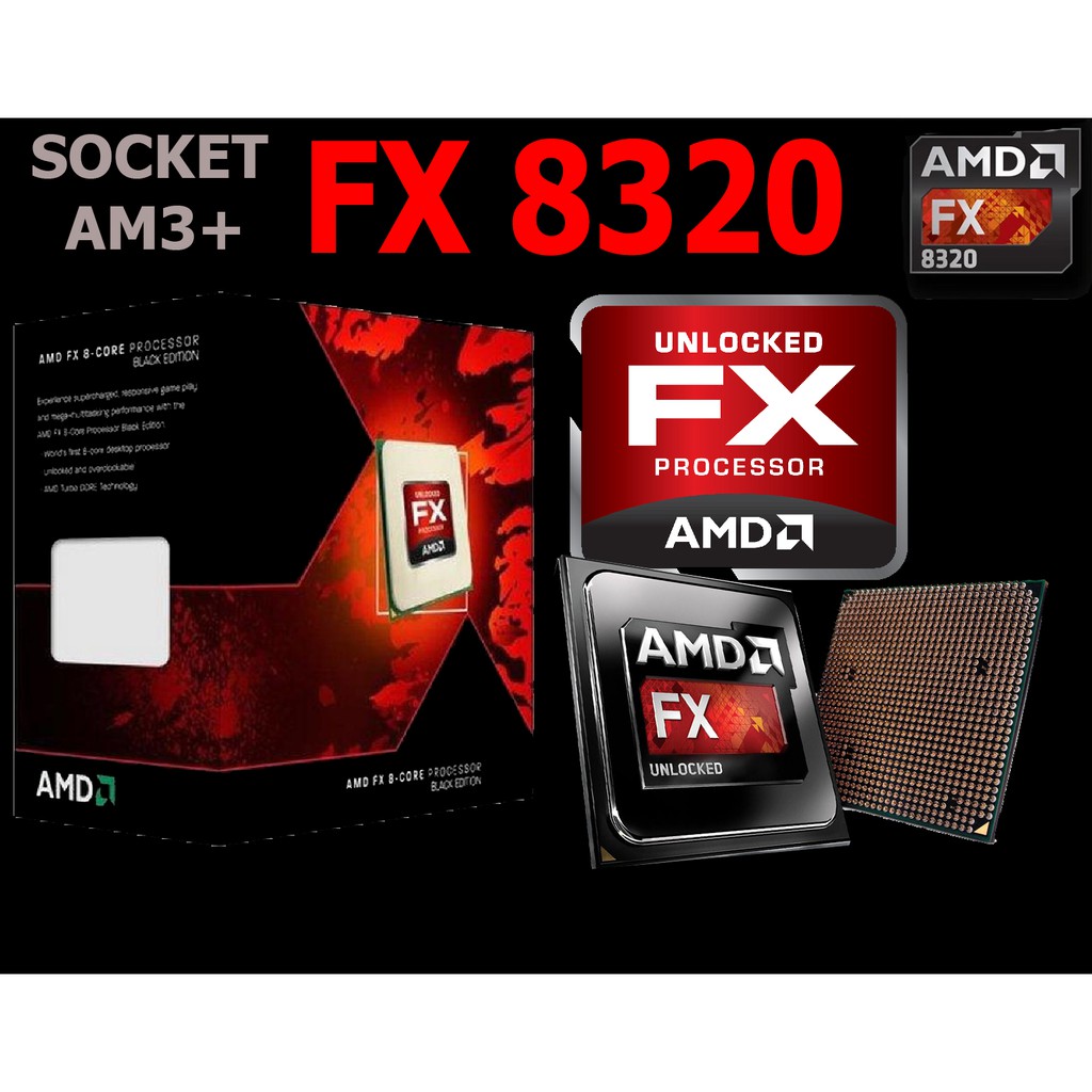 CPU AMD FX 8320 (Socket AM3+) มือสอง พร้อมส่ง แพ็คดีมาก!!! [[[แถมซิลิโคนหลอด พร้อมไม้ทา]]]