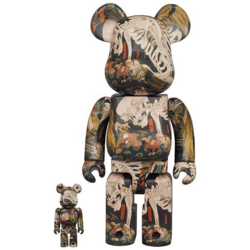 Bearbrick Utagawa Kuniyoshi The Haunted Old Palace At Soma 100% & 400% ของแท้💯