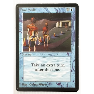 MTG Card Black Core - Vintage Set - Sorcery - Time Walk (Magic: The Gathering - English Proxy Card)