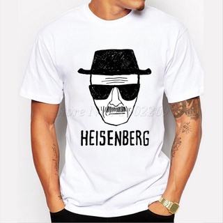 เสื้อยืดผ้าฝ้าย 2018 เสื้อยืดแขนสั้น พิมพ์ลาย Heisenberg 3D สีขาว สไตล์ฮิปสเตอร์ แฟชั่นสําหรับผู้ชาย