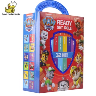 พร้อมส่ง* *ลิขสิทธิ์แท้* ชุดบอร์ดบุ๊คเล่มเล็ก Nickelodeon PAW Patrol Chase, Skye, Marshall, and More! - My First Library Board Book Block 12-Book Set