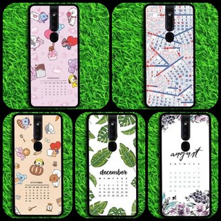 เคส เคสมือถือ เคสโทรศัพท์ ลาย การ์ตูน ปฏิทิน มกรา กุมภา Oppo A16 , Reno3 Pro , R15 pro , Reno4 ,  A91 Reno3
