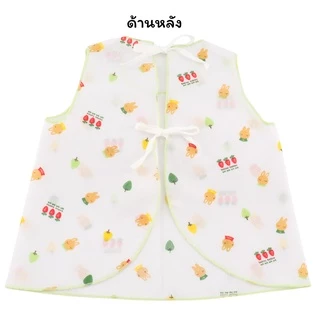 Natty punn เสื้อเดี่ยว ผ้าป่านคละลายแบบผูกหลังรุ่นเด็กหญิง พิมพ์ลายกระจาย 0-3 เดือน