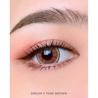 Dream3tone brown บิ๊กอายส์3โทนลายฮิตTiKTok สีน้ำตาตาโต