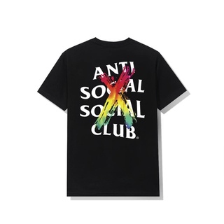 Anti Social Social Club Cancelled Rainbow Black Tee