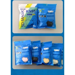 JapanKN95 Maskหน้ากากอนามัยทรงญี่ปุ่น สำหรับผู้ใหญ่ [แมสหนา5ชั้น] สินค้ารุ่นใหม่ สีสวยโทนพาสเทล 1แพ็ค10ชิ้น