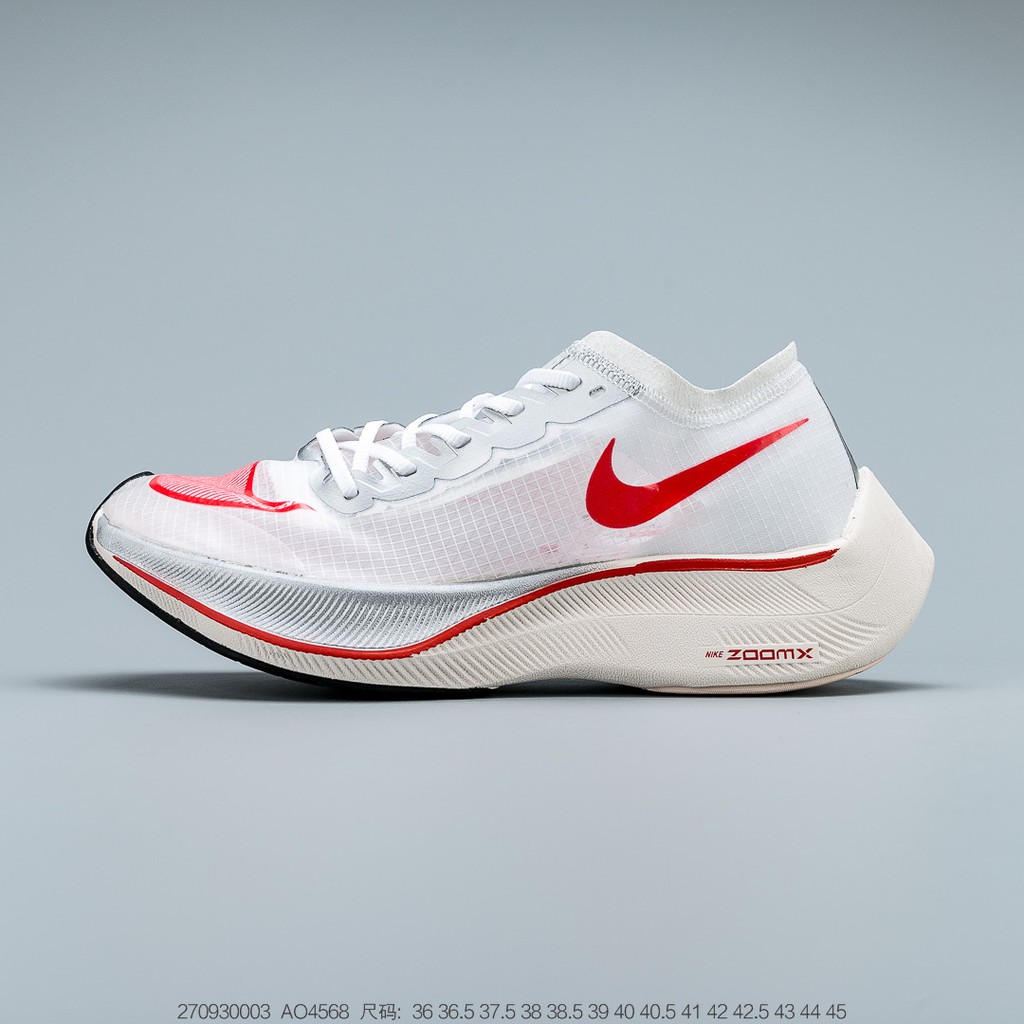 in stock รองเท้าNIKE ZOOM X VAPORFLY NEXT White-ขาว (ภาพสินค้าถ่าย