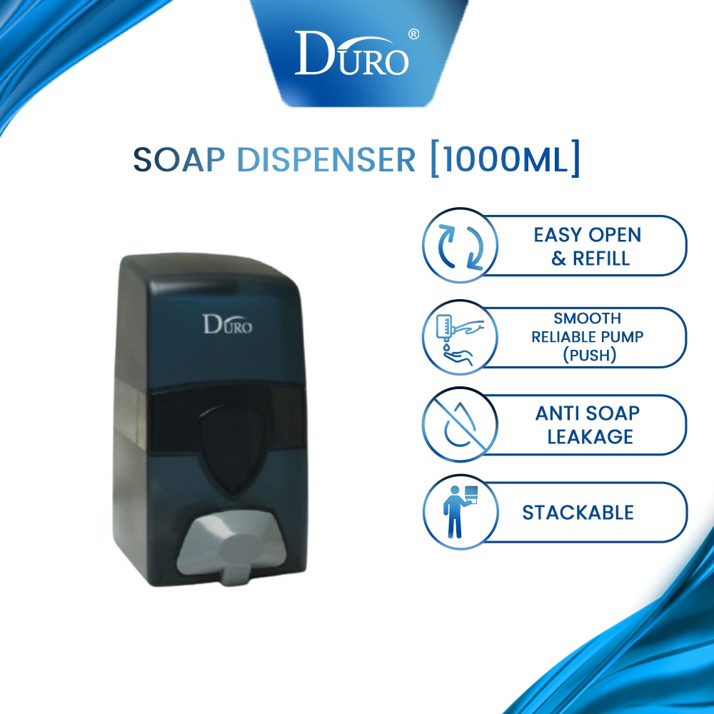 Duro 1000ml 2 in 1 Foam & Liquid Soap Dispenser 9501-W/T